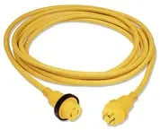 marinco 30 amp shore power cord yellow 25ft cable - 199117
