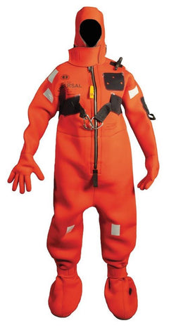 Neoprene Cold Water Immersion Suit with Harness - Adult Oversize - MIS240HR - Steveston Marine and Hardware