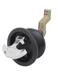 Perko Latch Flush T - Handle Black - Steveston Marine and Hardware