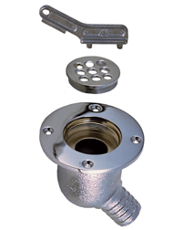 Perko Scupper Chrome 1 Hose - Steveston Marine and Hardware
