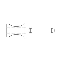 Becket Pin,Becket Roller. Snap-In Keyhole