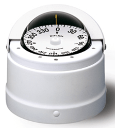 Ritchie Compass Navigator Deck Mt Wht - Steveston Marine and Hardware