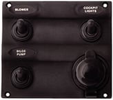 Seadog Switch Panel Alum Vert 4 Swch
