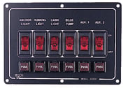 Seadog Aluminum 6 Switch Panel Vert