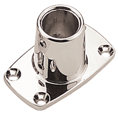 seadog base rect. 90deg 7/8" chrome