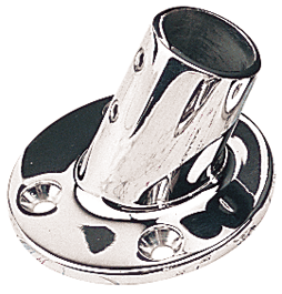 Seadog Base Stainless Steel Round 7/8" 60 Deg. - Steveston Marine and Hardware
