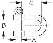 SEADOG Snap #2 Brass Fixed Eye