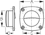Seadog Delrin Flush Pullsmall Bla