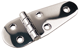 Seadog Hinge Stainless Steel Round Side 4 1/16"