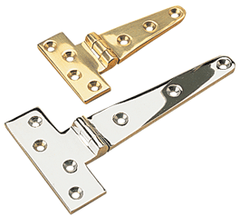 Seadog Hinge T 4 Chrome Brass - Steveston Marine and Hardware