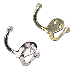 Seadog Hook Coat Double Chr Brass - Steveston Marine and Hardware