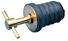 Seadog Plug Drain 1 T Handle Brass - Steveston Marine and Hardware