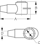 SEADOG Battery Terminal Cov Pair 1/2