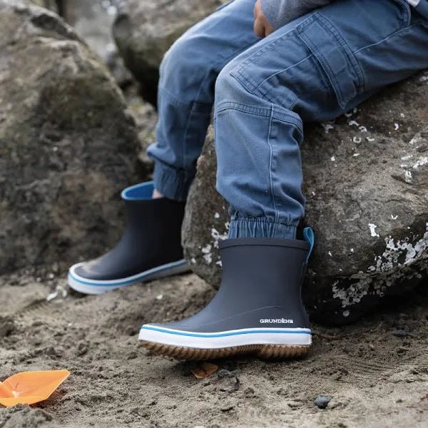 Grundens Kid's Guppy Rain Boots - Olive Green - Steveston Marine and Hardware