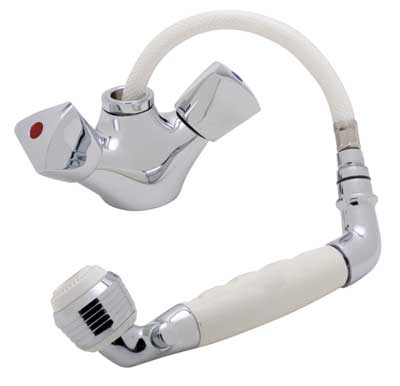 Ambassador Marine Pol.Chrome Shower/Faucet Combo