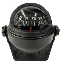 Riviera Stella Bracket Mount Compass Black - Steveston Marine and Hardware