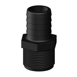 Tru Design Straight Hose Barb 32mm Black - 90729 - Steveston Marine and Hardware