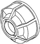 Teleflex Cable Gard/Tilt Tube Seal Nut - Steveston Marine and Hardware