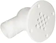 Th Marine 90 Wht Plastic Cockpit Scupper - Steveston Marine and Hardware