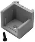 Th Marine Door Stop Gray W Ribs Left - Steveston Marine and Hardware