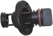 Th Marine Drain Plug Screw Type 1 Black - Steveston Marine and Hardware