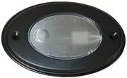 Th Marine Oval Courtesy Light Black - Steveston Marine and Hardware