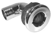 Th Marine Thru Hull 1 1 2In 90D Chr Plat - Steveston Marine and Hardware