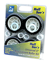 Tie Down Roller Kit Wobble 5" Ribbed Blk