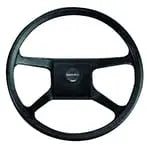 uflex - steering - wheel - black - 4 - spoke - Steveston Marine and Hardware
