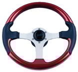 Uflex Steering Wheel-Red-Black Grips