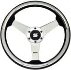 uflex - steering - wheel - silver - silver - Steveston Marine and Hardware