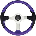 uflex - steering - whl - purple - blk - grips - Steveston Marine and Hardware
