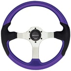 Uflex Steering Whl-Purple-Blk Grips