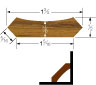 Whitecap Teak Corner Wire Molding 5