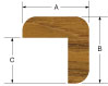 Whitecap Teak Large Quot L Quot Molding 1 3 16 Quot