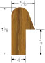 Whitecap Teak Rail Molding 1 5 8 Quot X5