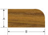 Whitecap Teak Stop Molding 3 8 Quot X3 4 Quot