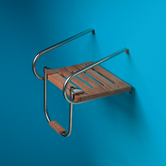 Whitecap Teak Swim Platform Io W Ladder