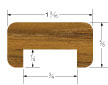 Whitecap Teak Track Bulkhead Mold 3 4 Quot