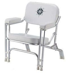 Folding Chair Aluminum. 29"H X 26"W X 14" Deep