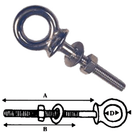 Wichard Eye Bolt 12Mm X 4 3 4 - Steveston Marine and Hardware