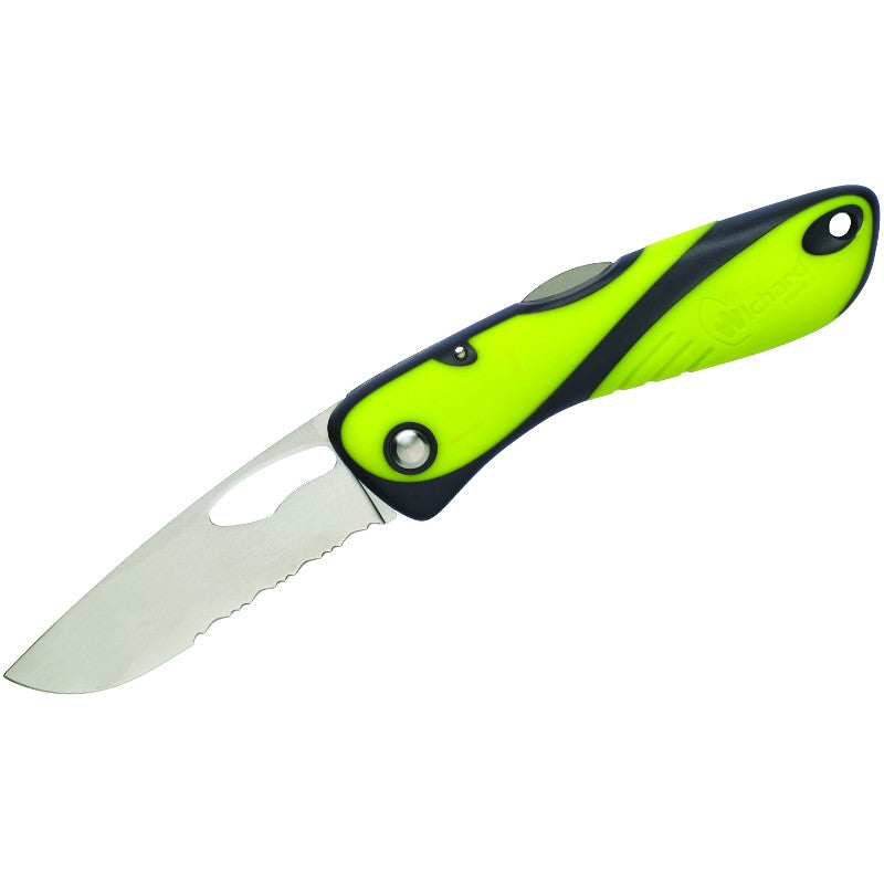 Wichard Knife Sngl Blade - Flourescent