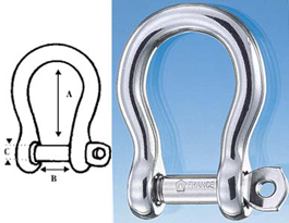 Wichard Shackle Bow Captive Pin 3/16