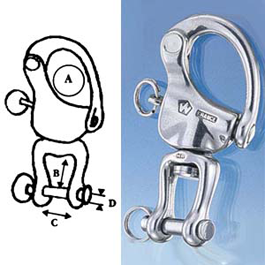 Wichard Snap Shackle Hr Clevis Pin 2 3/4"