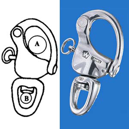 Wichard Snap Shackle Hr Swivel Eye 2 3/4"