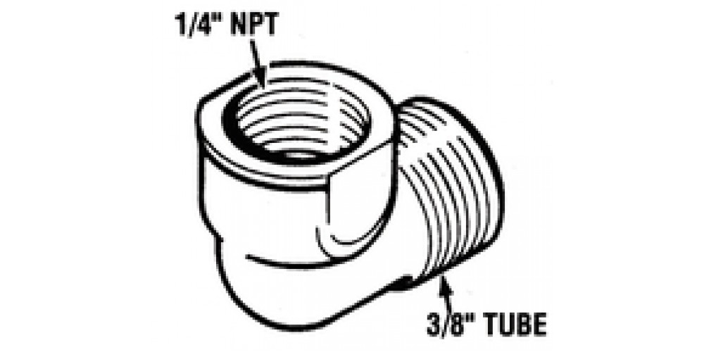 Teleflex Elbow Tube Fit.1/4P (3/Bg)