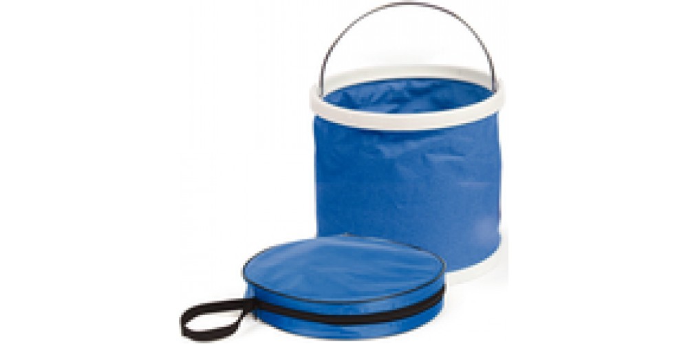 Camco Collapsible Bucket Blue&White