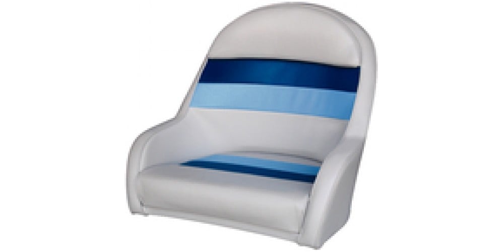Wise Seat Pontoon Capt Chair-Lt Gy/Rd/Ch