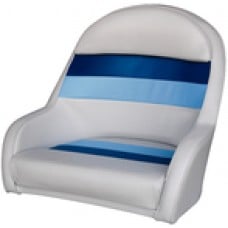 Wise Seat Pontoon Capt Chair-Lt Gy/Rd/Ch
