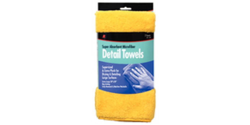 Buffalo Industries Microfiber Detail Towels 2/Pk